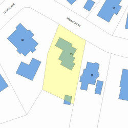 15 Prescott St, Newton, MA 02460 plot plan