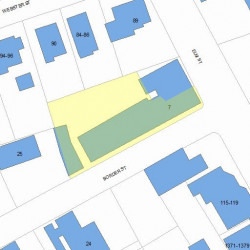7 Border St, Newton, MA 02465 plot plan