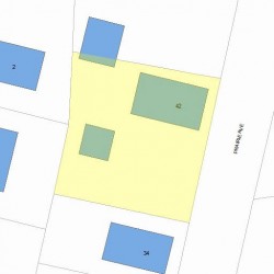 42 Prairie Ave, Newton, MA 02466 plot plan