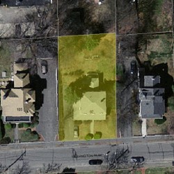97 Washington Park, Newton, MA 02460 aerial view