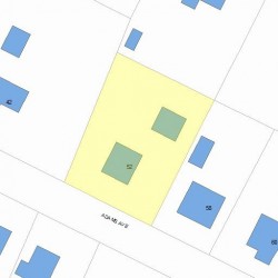 52 Adams Ave, Newton, MA 02465 plot plan