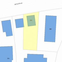 372 Boylston St, Newton, MA 02459 plot plan