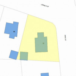 77 Park St, Newton, MA 02458 plot plan