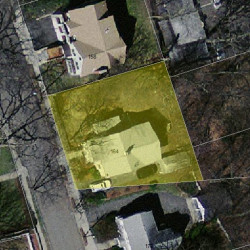 164 Harvard St, Newton, MA 02460 aerial view