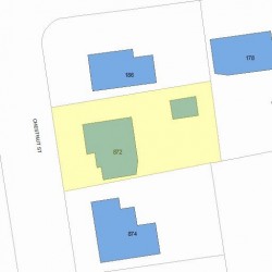 872 Chestnut St, Newton, MA 02468 plot plan