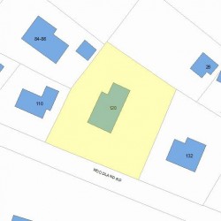 120 Woodland Rd, Newton, MA 02466 plot plan