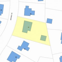44 Manemet Rd, Newton, MA 02459 plot plan