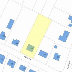 126 Adams Ave, Newton, MA 02465 plot plan