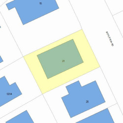 21 Boylston Rd, Newton, MA 02461 plot plan