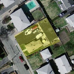 38 Colonial Ave, Newton, MA 02460 aerial view