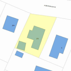 270 Auburndale Ave, Newton, MA 02466 plot plan