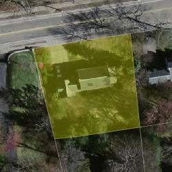 366 Beacon St, Newton, MA 02459 aerial view