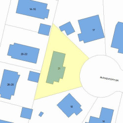 21 Parmenter Ter, Newton, MA 02465 plot plan