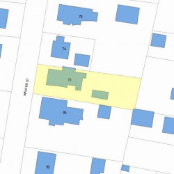 78 Walker St, Newton, MA 02460 plot plan