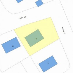 10 Chase Ave, Newton, MA 02465 plot plan