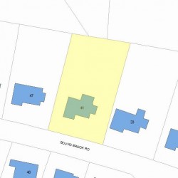 41 Bound Brook Rd, Newton, MA 02461 plot plan