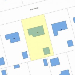 38 Halcyon Rd, Newton, MA 02459 plot plan