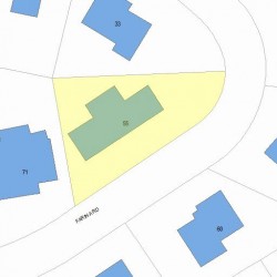 55 Farina Rd, Newton, MA 02459 plot plan