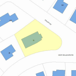 19 Boulevard Rd, Newton, MA 02459 plot plan