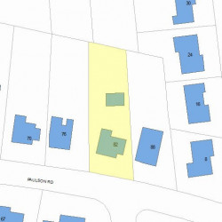 82 Paulson Rd, Newton, MA 02468 plot plan