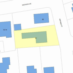 67 Harvard St, Newton, MA 02460 plot plan