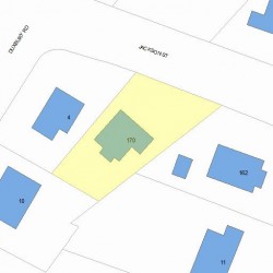 170 Jackson St, Newton, MA 02459 plot plan