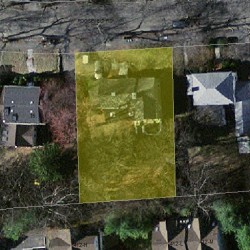 19 Roosevelt Rd, Newton, MA 02459 aerial view