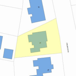 21 Philbrick Rd, Newton, MA 02459 plot plan