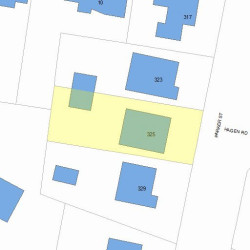 325 Parker St, Newton, MA 02459 plot plan
