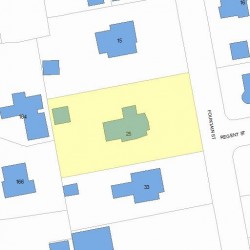 25 Fountain St, Newton, MA 02465 plot plan