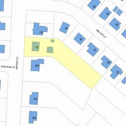 182 Parker St, Newton, MA 02459 plot plan
