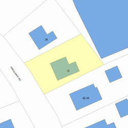 38 Farquhar Rd, Newton, MA 02460 plot plan