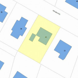 45 Holman Rd, Newton, MA 02466 plot plan