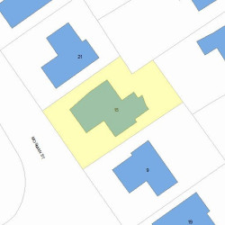 15 Mosman St, Newton, MA 02465 plot plan