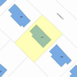 245 Cypress St, Newton, MA 02459 plot plan