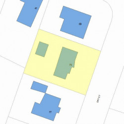 73 Day St, Newton, MA 02466 plot plan