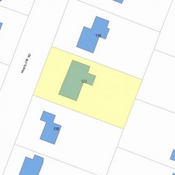 122 Winslow Rd, Newton, MA 02468 plot plan