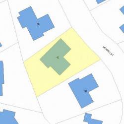42 Morrill St, Newton, MA 02465 plot plan