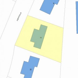 14 Grayson Ln, Newton, MA 02462 plot plan