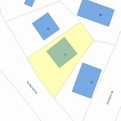 77 Islington Rd, Newton, MA 02466 plot plan