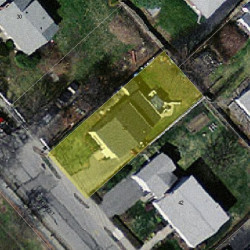 38 Hawthorn St, Newton, MA 02458 aerial view