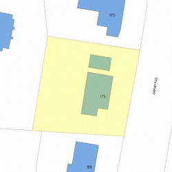 179 Grant Ave, Newton, MA 02459 plot plan