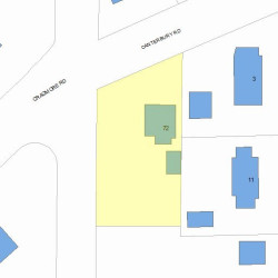 72 Canterbury Rd, Newton, MA 02461 plot plan