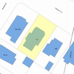 150 Tremont St, Newton, MA 02458 plot plan