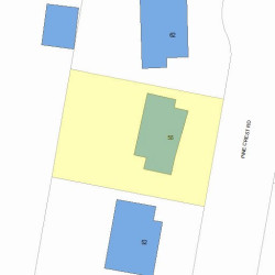 58 Pine Crest Rd, Newton, MA 02459 plot plan