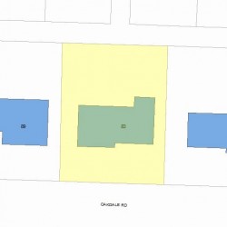 83 Oakdale Rd, Newton, MA 02459 plot plan