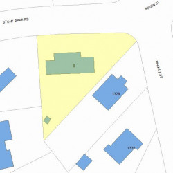 8 Stony Brae Rd, Newton, MA 02461 plot plan