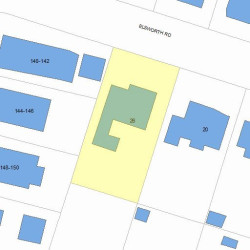 26 Elsworth Rd, Newton, MA 02465 plot plan