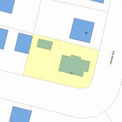 22 Prairie Ave, Newton, MA 02466 plot plan