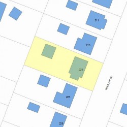 221 Winslow Rd, Newton, MA 02468 plot plan